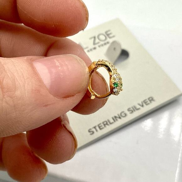 Rachel Zoe 14kt gold plated sterling silver Snake Earrings - Picture 3 of 13